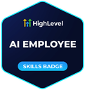 HighLevel AI Employee skills badge